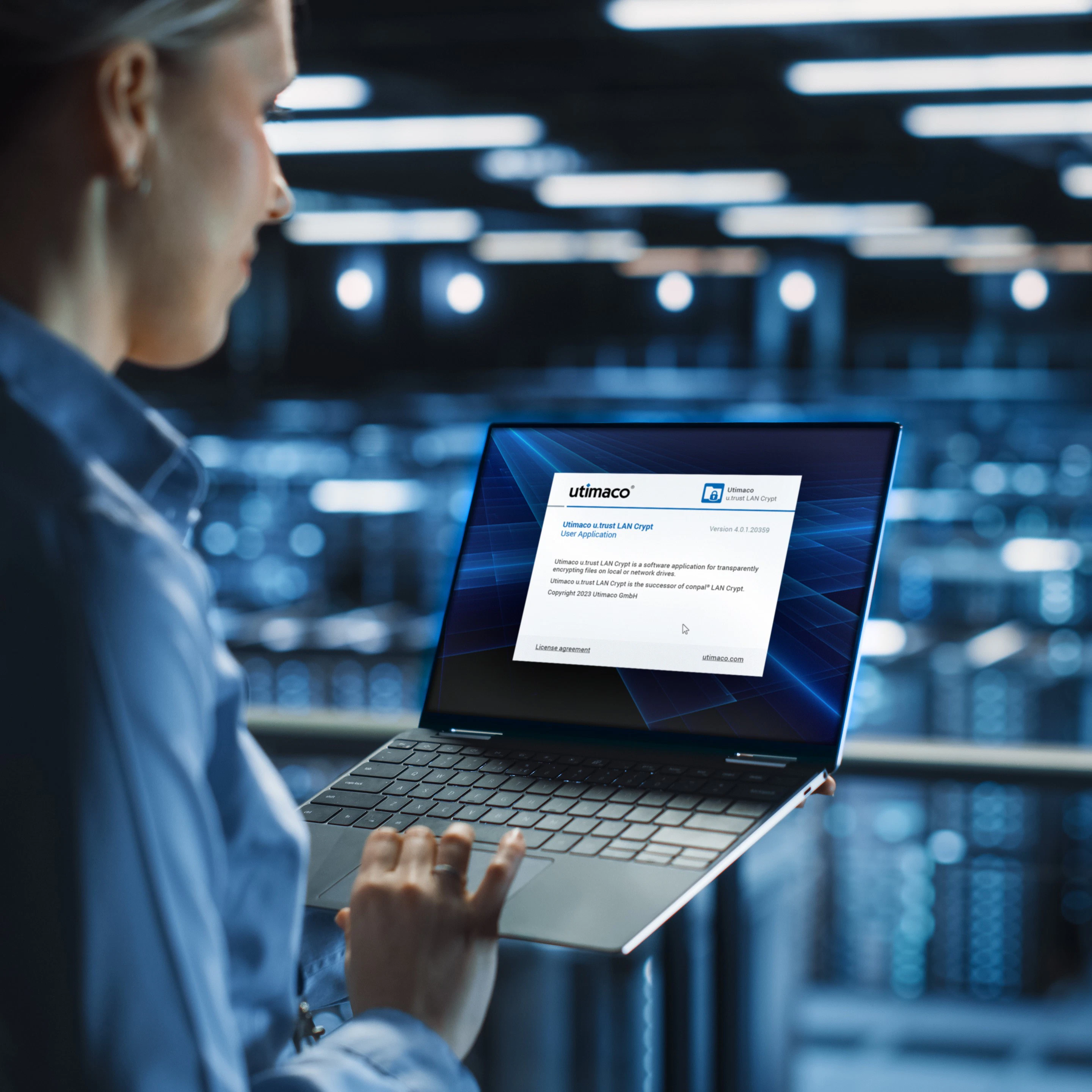 screenshot of LAN Crypt File and Folder Encryption